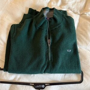 LAST CHANCE!! 
Vineyard Vines Forest Green Zip-Up Sweater